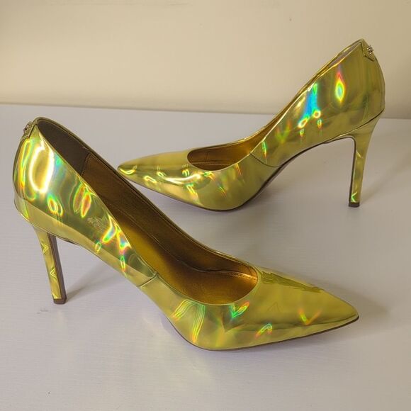 Sam Edelman Size 8 Hazel Heels In Metallic Mimosa, NEW - Picture 11 of 12